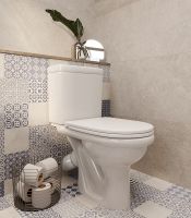 Унитаз компакт Santeri Визит с бачком и сиденьем арт-1.P405.3.S00.00B.F — фото 7, Напольные унитазы