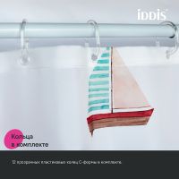 Штора для ванны Iddis Base 180х200 Белая арт-BO01P18i11 — фото 7, Шторы для ванной