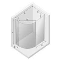 Товар: Душевой уголок New Trendy New Soleo Chrome 120х85 профиль Хром стекло прозрачное арт-K-0422 - фото 7 Душевой уголок New Trendy New Soleo Chrome 120х85 профиль Хром стекло прозрачное арт-K-0422 — фото 7, Асимметричные душевые уголки