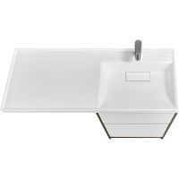 Тумба под раковину Aquaton Лондри 120 Дуб Кантри без фасада арт-1A266901LHDY0 — фото 3, Тумбы под раковину