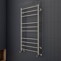 Водяной полотенцесушитель Terminus Аврора П10 500x1000 Хром, нижнее подключение, G 1/2" ВР арт-4670078543899 — фото 3, Водяные полотенцесушители