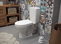 Товар: Унитаз компакт Rosa Рио Вн УнБ54 Белый с бачком и сиденьем арт-4640021060988 - фото 2 Унитаз компакт Rosa Рио Вн УнБ54 Белый с бачком и сиденьем арт-4640021060988 — фото 2, Напольные унитазы