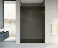 Душевая дверь Vincea Arno 120 профиль Черный стекло тонированное арт-VPS-1A120CGB — фото 3, Раздвижные душевые двери