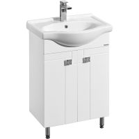 Тумба под раковину Aquaton Фиджи 60 Белая глянцевая арт-1A179601FG010 — фото 1, Тумбы под раковину