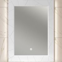 Зеркало Opadiris Луиджи 70 с подсветкой Белое матовое с бесконтактным выключателем и подогревом арт-00-00006551 — фото 1, Зеркала в ванную комнату
