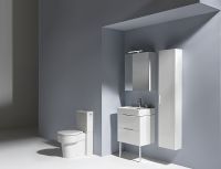 Зеркальный шкаф Laufen Base 60 R с подсветкой Белый глянец арт-4.0275.2.110.261.1 — фото 3, Зеркальные шкафы в ванную