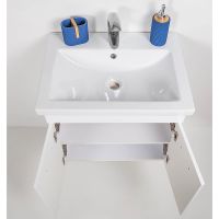 Тумба с раковиной Orange Таис 60 подвесная Белый глянец арт-TP2-TUW+RA — фото 7, Тумбы с раковиной