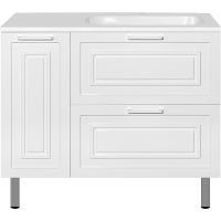 Тумба под раковину Style Line Альба 90 R Люкс Plus Белая арт-ЛС-000010054 — фото 1, Тумбы под раковину