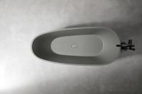 Ванна из искусственного камня Abber Dortmund 170x75 Светло-серая матовая без гидромассажа арт-AM9911MLG — фото 5, Ванны из искусственного камня