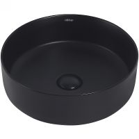 Раковина-чаша Abber Bequem 36 Черная матовая арт-AC2108MB — фото 1, Раковины накладные