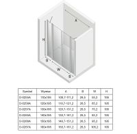 Товар: Душевая дверь New Trendy New Soleo Chrome 110 профиль Хром стекло прозрачное арт-D-0255A - фото 8 Душевая дверь New Trendy New Soleo Chrome 110 профиль Хром стекло прозрачное арт-D-0255A — фото 8, Распашные душевые двери