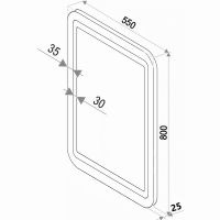 Товар: Зеркало Континент Lucia 550х800 с подсветкой с сенсорным выключателем арт-ЗЛП52 - фото 5 Зеркало Континент Lucia 550х800 с подсветкой с сенсорным выключателем арт-ЗЛП52 — фото 5, Зеркала в ванную комнату