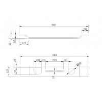 Полка для ванны Abber Stein Белая арт-AS1601 — фото 4, Полки для ванной и душа