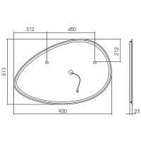 Зеркало Silver Mirrors Omega 92 с подсветкой с бесконтактным выключателем арт-LED-00002556 — фото 13, Зеркала в ванную комнату
