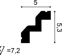 Карниз Orac Decor 2000x53x50 мм арт-C602 — фото 2, Карнизы