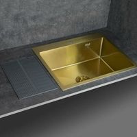 Кухонная мойка Fabia 60х50 Золото арт-60503Z — фото 6, Кухонные мойки