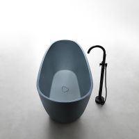 Ванна из искусственного камня Abber Dortmund 170x75 Серая без гидромассажа арт-AM9911G — фото 2, Ванны из искусственного камня