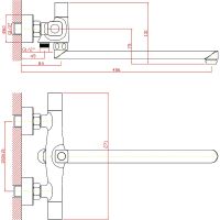 Товар: Смеситель для ванны Orange Lotos универсальный Хром арт-M32-212cr - фото 5 Смеситель для ванны Orange Lotos универсальный Хром арт-M32-212cr — фото 5, Смеситель для ванны