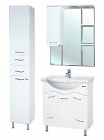 Шкаф пенал Bellezza Мари 35 Белый арт-4622904710012 — фото 2, Пеналы для ванной комнаты