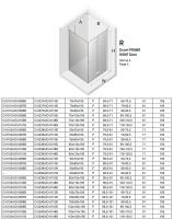 Душевой уголок New Trendy New Soleo Chrome 90х70 R профиль Хром стекло прозрачное арт-D-0153A/D-0086B — фото 9, Прямоугольные душевые уголки