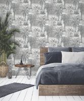 Обои Lutece Les Essentiels Винил на флизелине (0,53*10,05) Серый/Белый, Деревья арт-51211509 — фото 2, Обои для стен