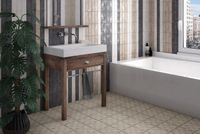 Керамический декор Equipe Art Nouveau La Rambla Biscuit 20х20 см арт-24408 — фото 2, Керамическая плитка