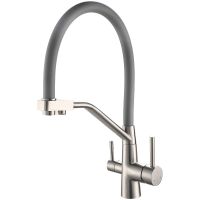 Смеситель для кухни Viko Серебро Серый арт-V-5856 — фото 1, Смесители для кухни