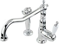 Смеситель для кухни Migliore Cucina Oxford Хром Белый арт-25796 — фото 3, Смесители для кухни