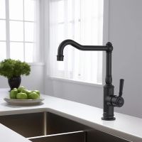 Смеситель для кухни Aquatek Классик Черный матовый арт-AQ1580MB — фото 3, Смесители для кухни