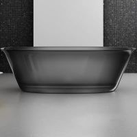 Ванна из полиэфирной смолы Abber Kristall 170х75 Черная без гидромассажа арт-AT9707Onyx — фото 2, Ванны из полиэфирной смолы