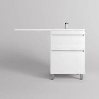 Тумба под раковину Style Line Даллас Леон 120 Люкс Plus Белая арт-СС-00002438 — фото 3, Тумбы под раковину