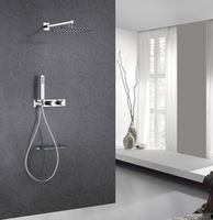 Душевая система Abber Rund с термостатом Хром арт-AF8750 — фото 2, Встраиваемые душевые комплекты