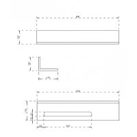 Полка из искусственного камня Abber Stein с полотенцедержателем Белая арт-AS1655 — фото 3, Полки для полотенец