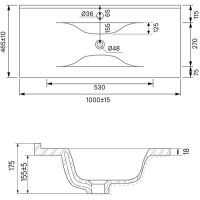 Тумба с раковиной Iddis Cloud 100 подвесная Белая матовая Дуб золотистый арт-CLO10Y0i95K — фото 9, Тумбы с раковиной