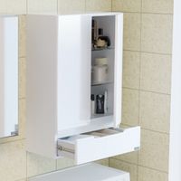 Подвесной шкаф СанТа Лондон 60 1 ящик Белый арт-424004 — фото 2, Шкафы для ванной