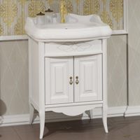 Тумба под раковину Opadiris Лоренцо 60 Белая матовая арт-Z0000011068 — фото 1, Тумбы под раковину