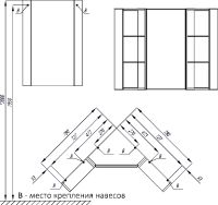 Товар: Зеркальный шкаф Aquaton Кантара 42 угловой Дуб полярный арт-1A205702ANW70 - фото 9 Зеркальный шкаф Aquaton Кантара 42 угловой Дуб полярный арт-1A205702ANW70 — фото 9, Зеркальные шкафы в ванную