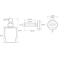 Дозатор для жидкого мыла Bemeta Retro Gold and Сhrom Золото Хром арт-144209108 — фото 2, Дозаторы
