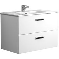 Тумба под раковину Roca Victoria Nord 80 подвесная Белая арт-ZRU9000032 — фото 1, Тумбы под раковину