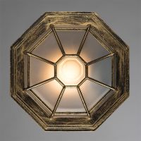 Потолочный светильник Artelamp Pegasus Белый Черный с золотом арт-A3121PF-1BN — фото 3, Уличное освещение