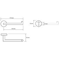 Держатель туалетной бумаги Bemeta Dark Черный арт-104212030 — фото 2, Держатели туалетной бумаги