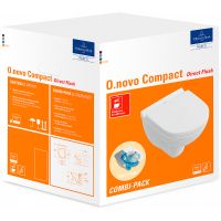 Унитаз Villeroy&Boch O.Novo подвесной с сиденьем Микролифт арт-5688HR01 — фото 10, Подвесные унитазы