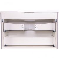 Тумба под раковину Style Line Бергамо мини 90 Люкс Plus подвесная Серая антискрейч арт-СС-00002365 — фото 4, Тумбы под раковину