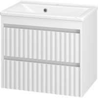 Тумба с раковиной Brevita Balaton 65 подвесная Белая матовая арт-УТ000014504 — фото 1, Тумбы с раковиной