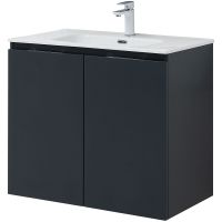 Тумба под раковину Aquanet Алвита New 80 подвесная Антрацит арт-277527 — фото 5, Тумбы под раковину