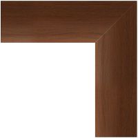 Зеркало Evoform Definite 106х56 в багетной раме - Орех 65 мм арт-BY 1059 — фото 2, Зеркала в ванную комнату