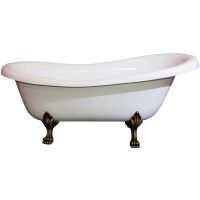 Ванна из искусственного камня Aqua de Marco Edelweis 170х78 без гидромассажа арт-1170WBEDE — фото 1, Ванны из искусственного камня