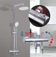 Душевая система Gappo G90 с термостатом Хром арт-G2490 — фото 4, Душевые стойки