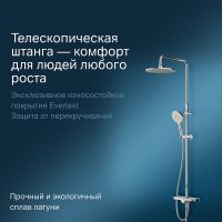 Душевая система AM.PM Like Хром арт-F0780200 — фото 3, Душевые стойки