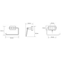Держатель туалетной бумаги Bemeta Niki Хром арт-153112022 — фото 2, Держатели туалетной бумаги